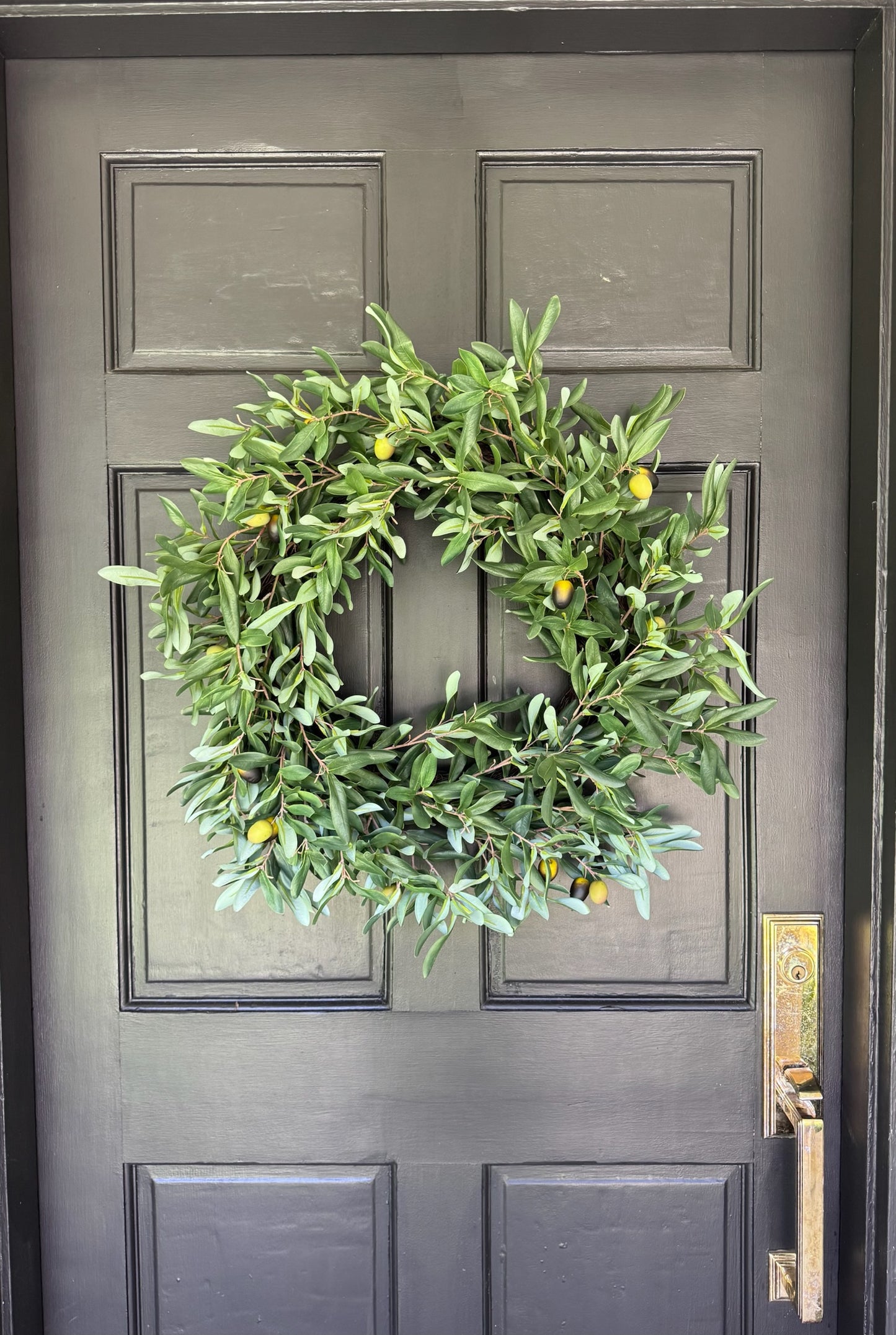 Faux Olive Wreath