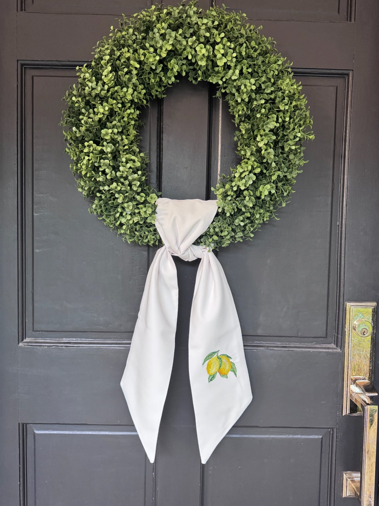 Lemon Wreath Sash