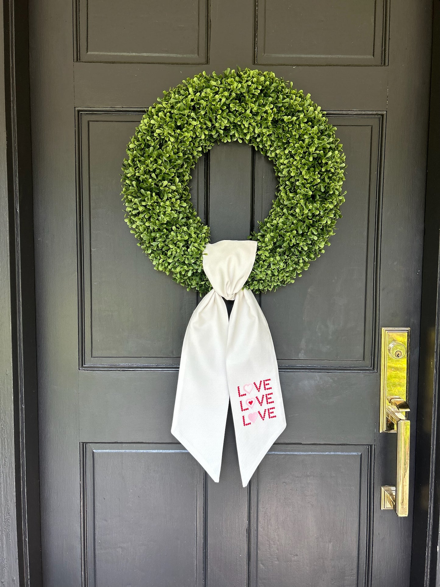 Love Love Love Wreath Sash