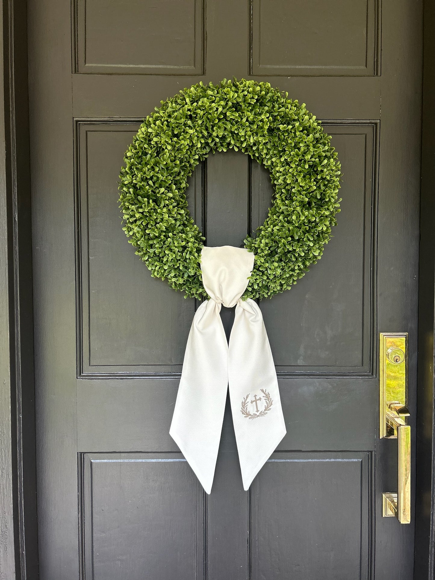 Cross Wreath Sash