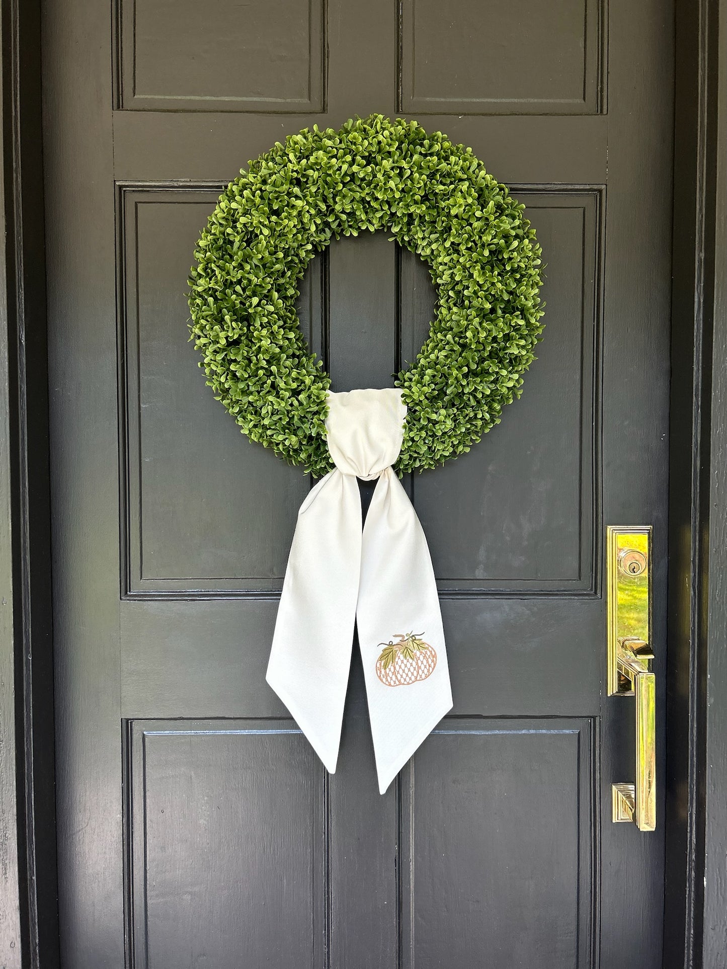 Pumpkin Wreath Sash