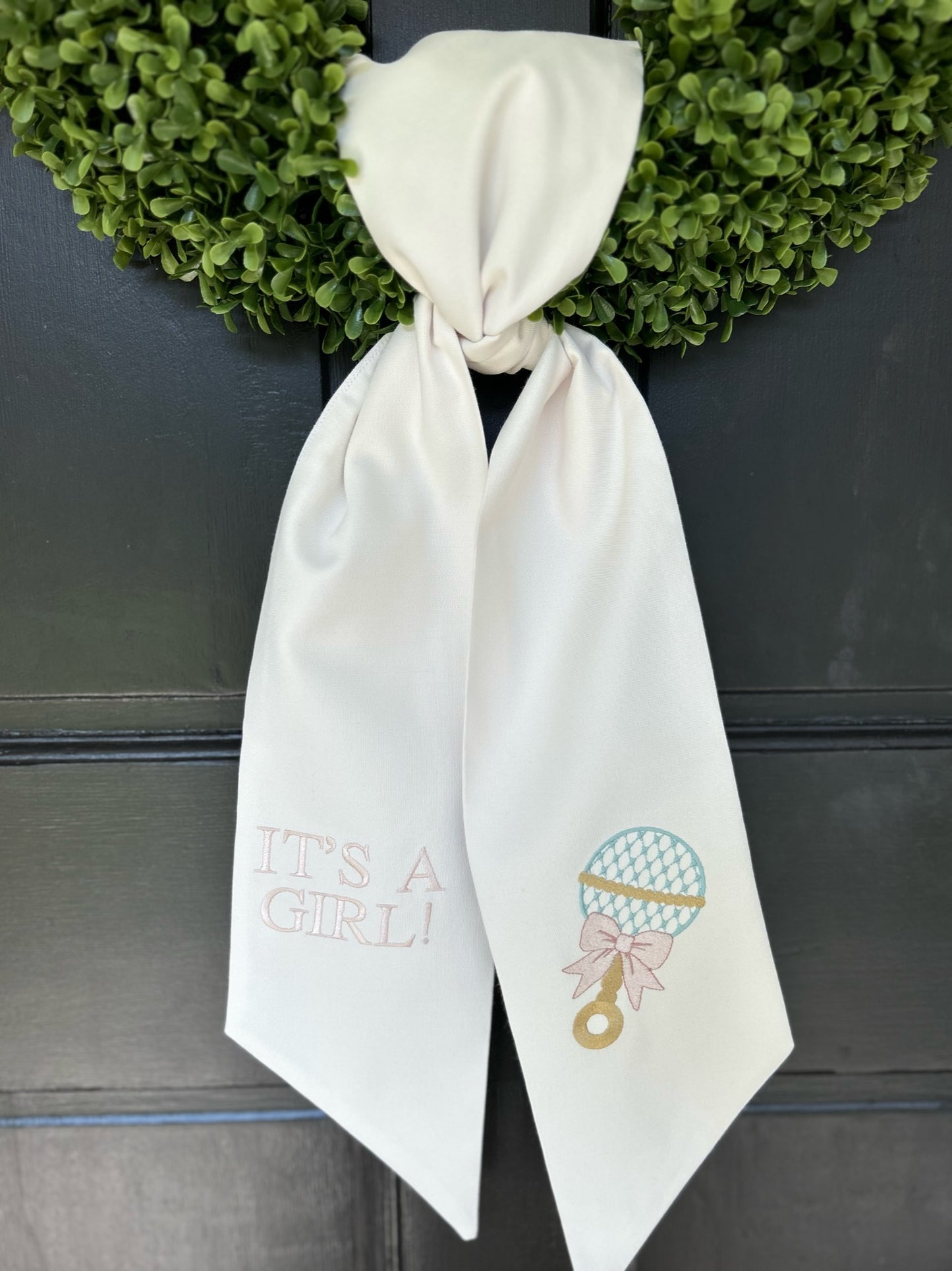 It's a Girl! Wreath Sash
