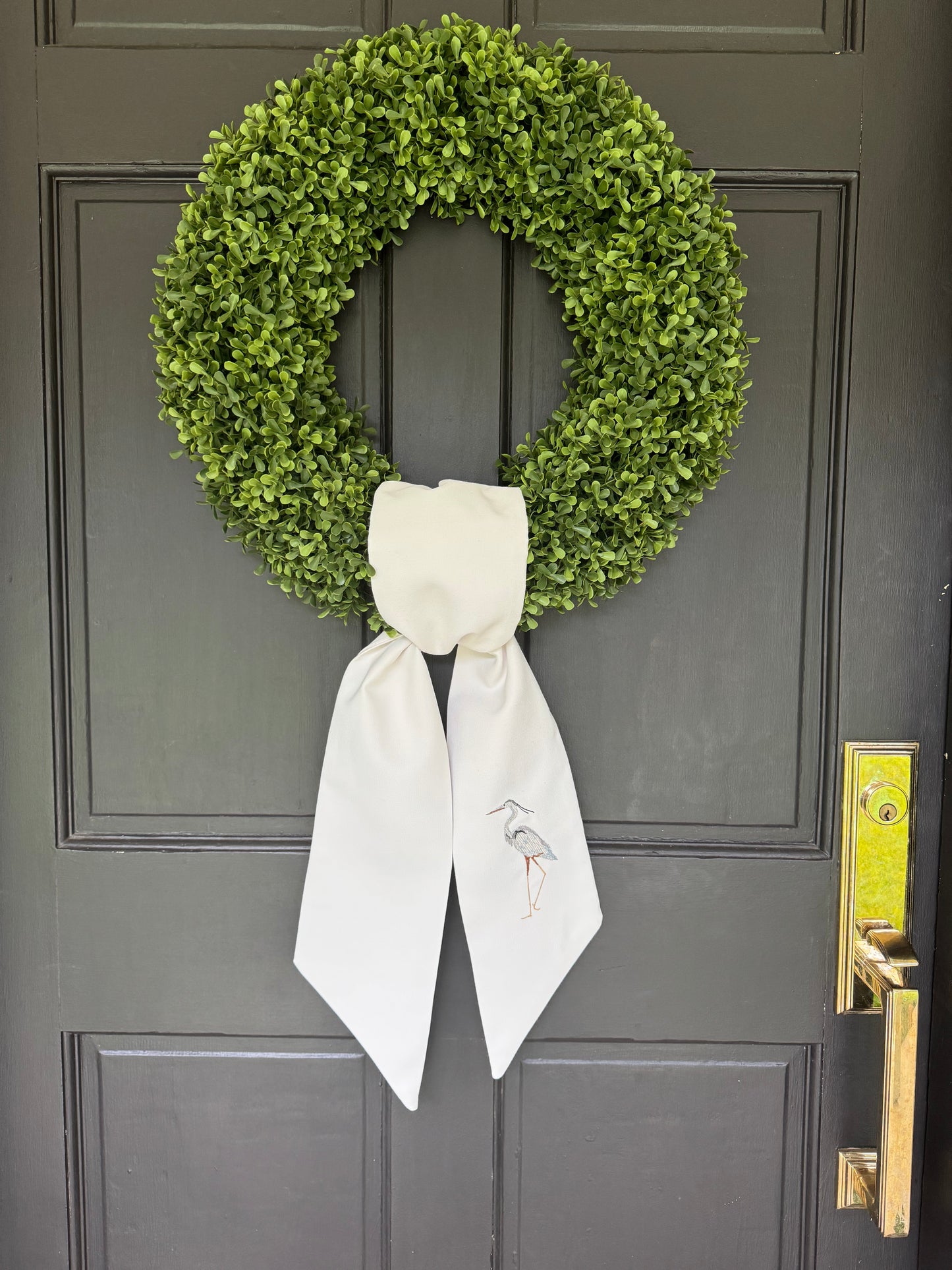 Heron Wreath Sash