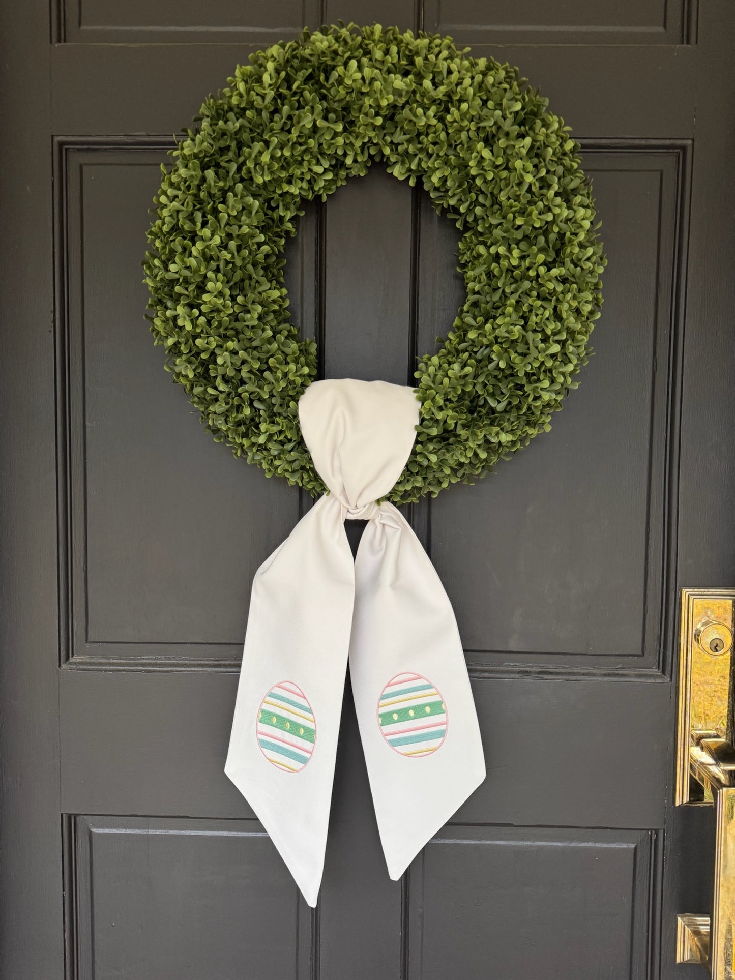 Double Sided Easter Egg Wreath Sash