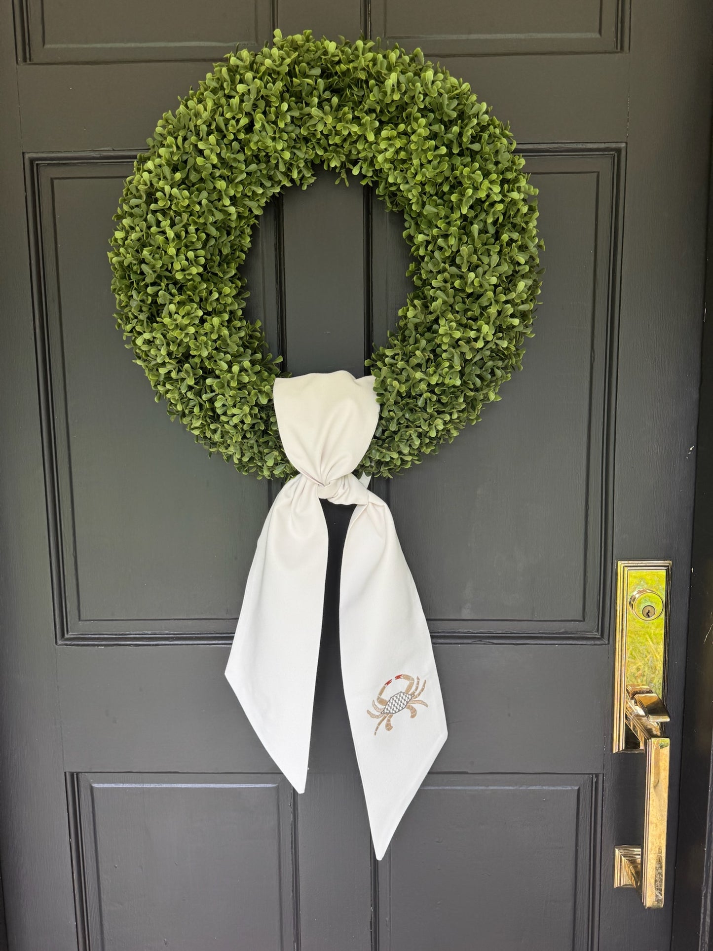 Crab Wreath Sash