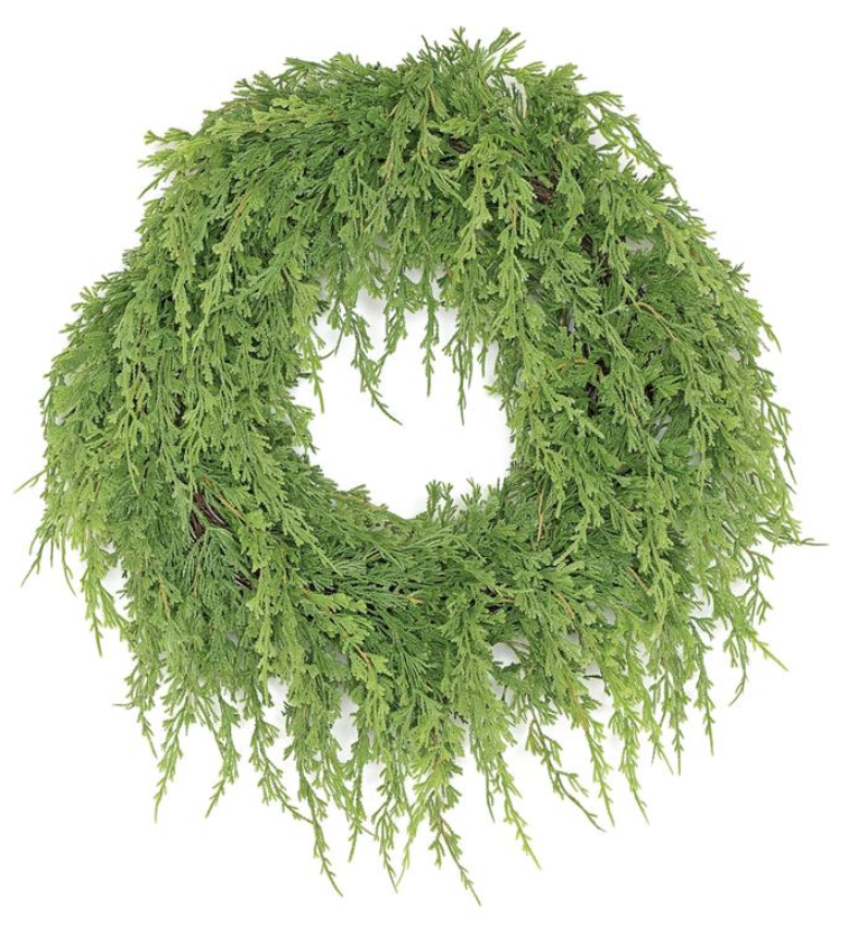 Faux Cedar Wreath