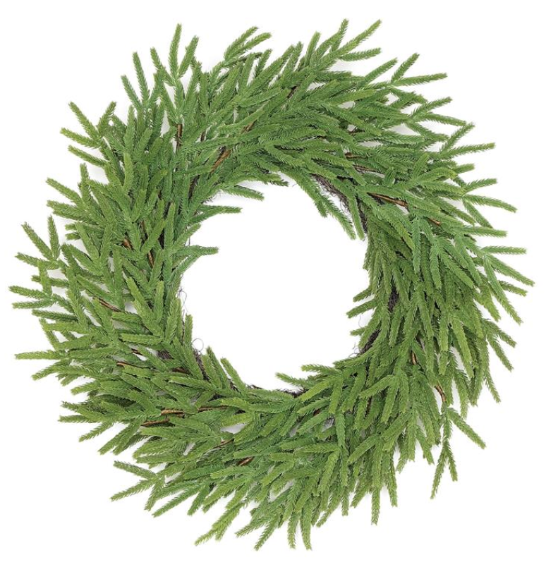 Faux Pine Wreath