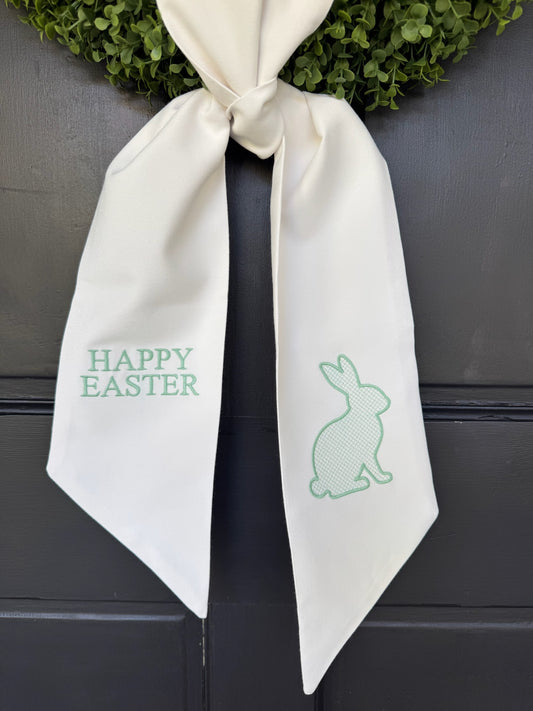 Happy Easter Bunny Wreath Sash