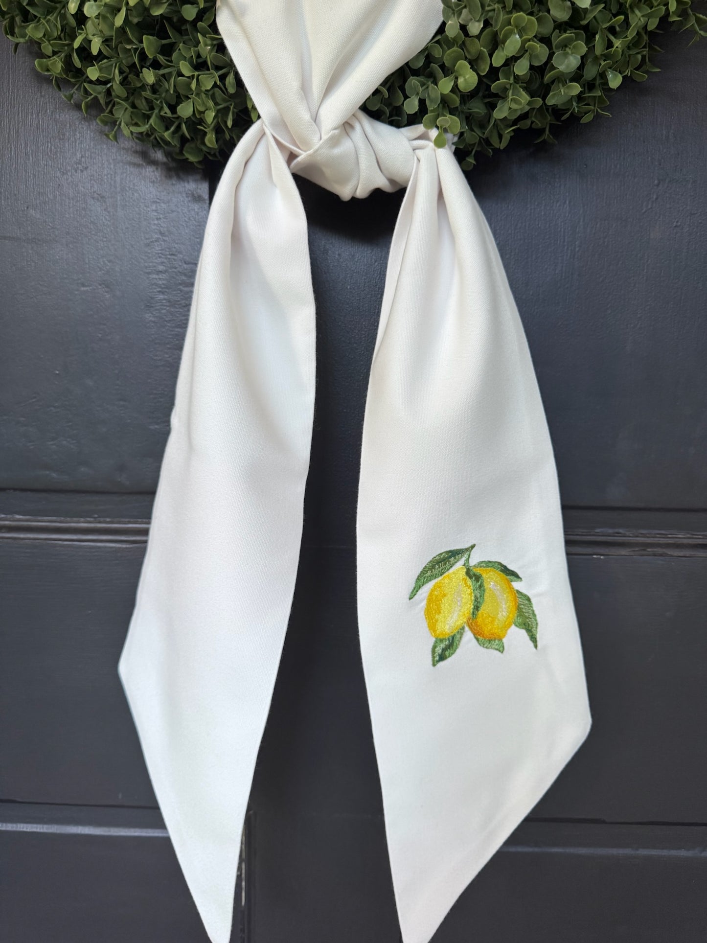 Lemon Wreath Sash