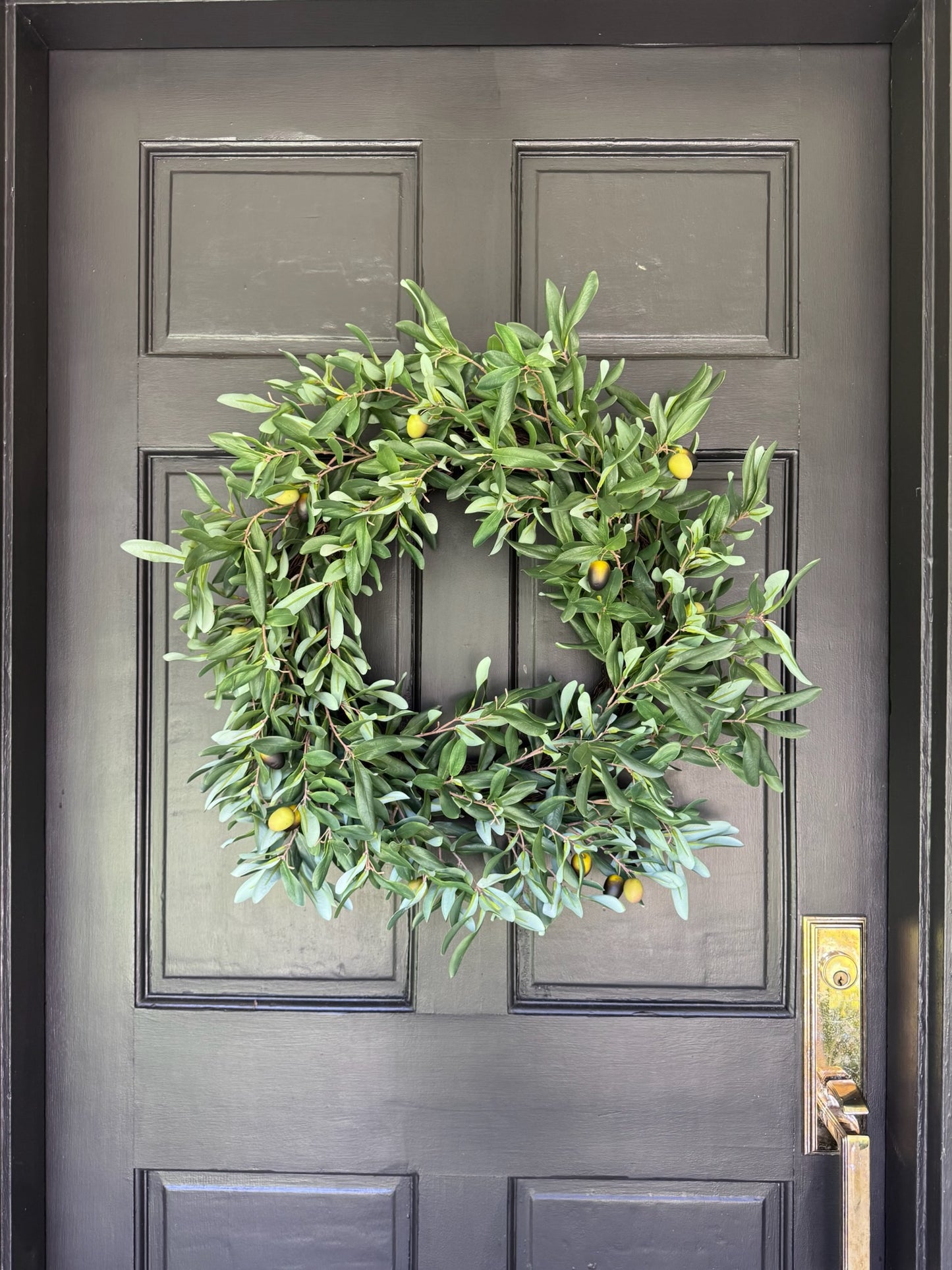Faux Olive Wreath