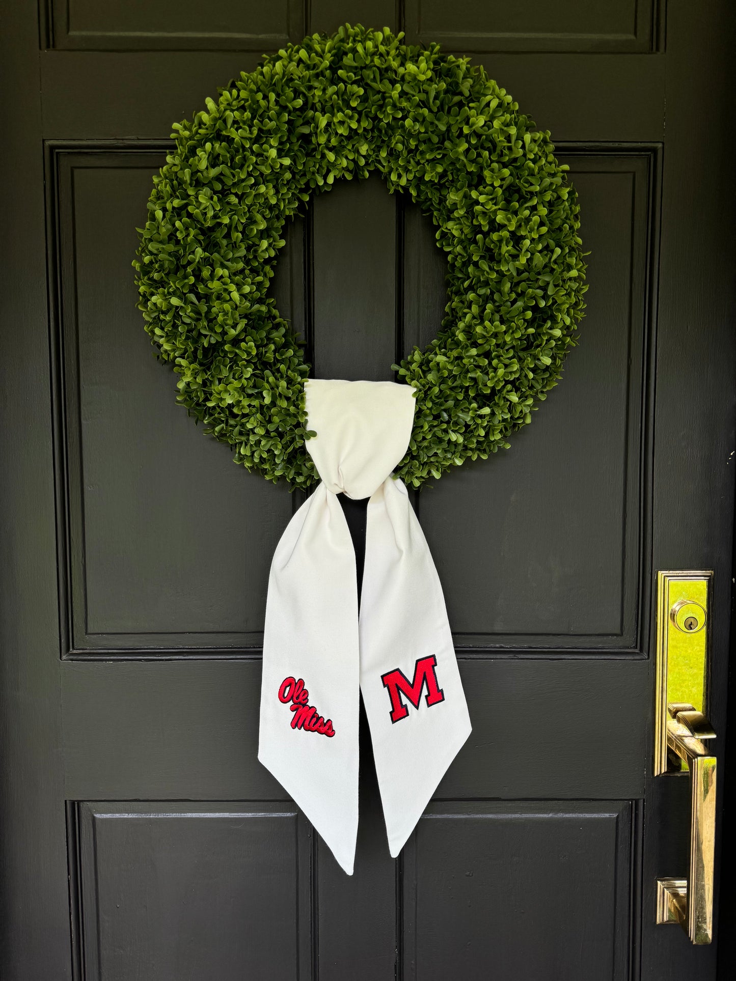 Ole Miss Wreath Sash