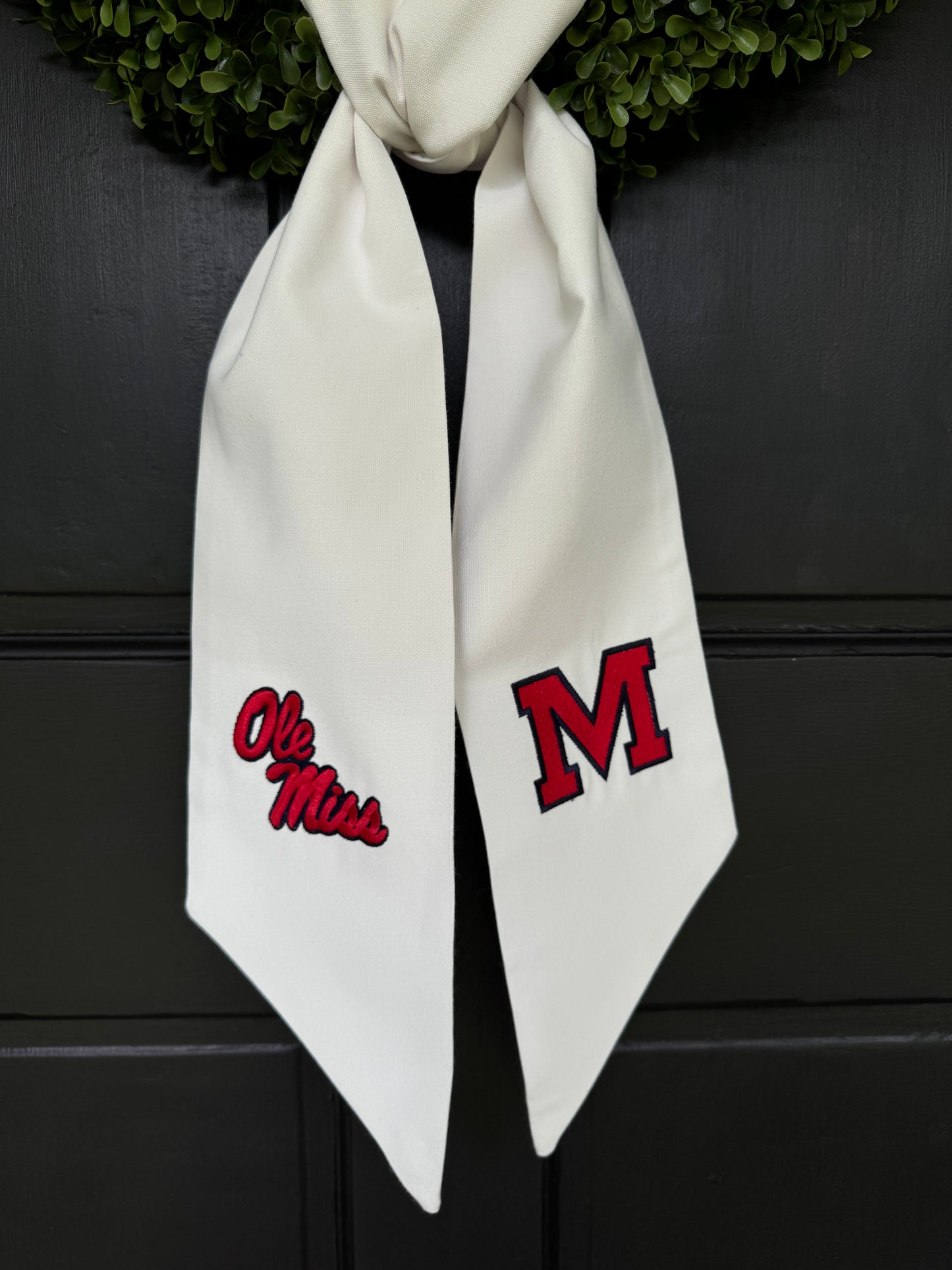 Ole Miss Wreath Sash