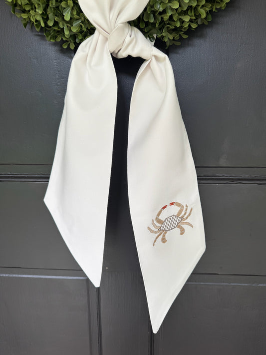 Crab Wreath Sash